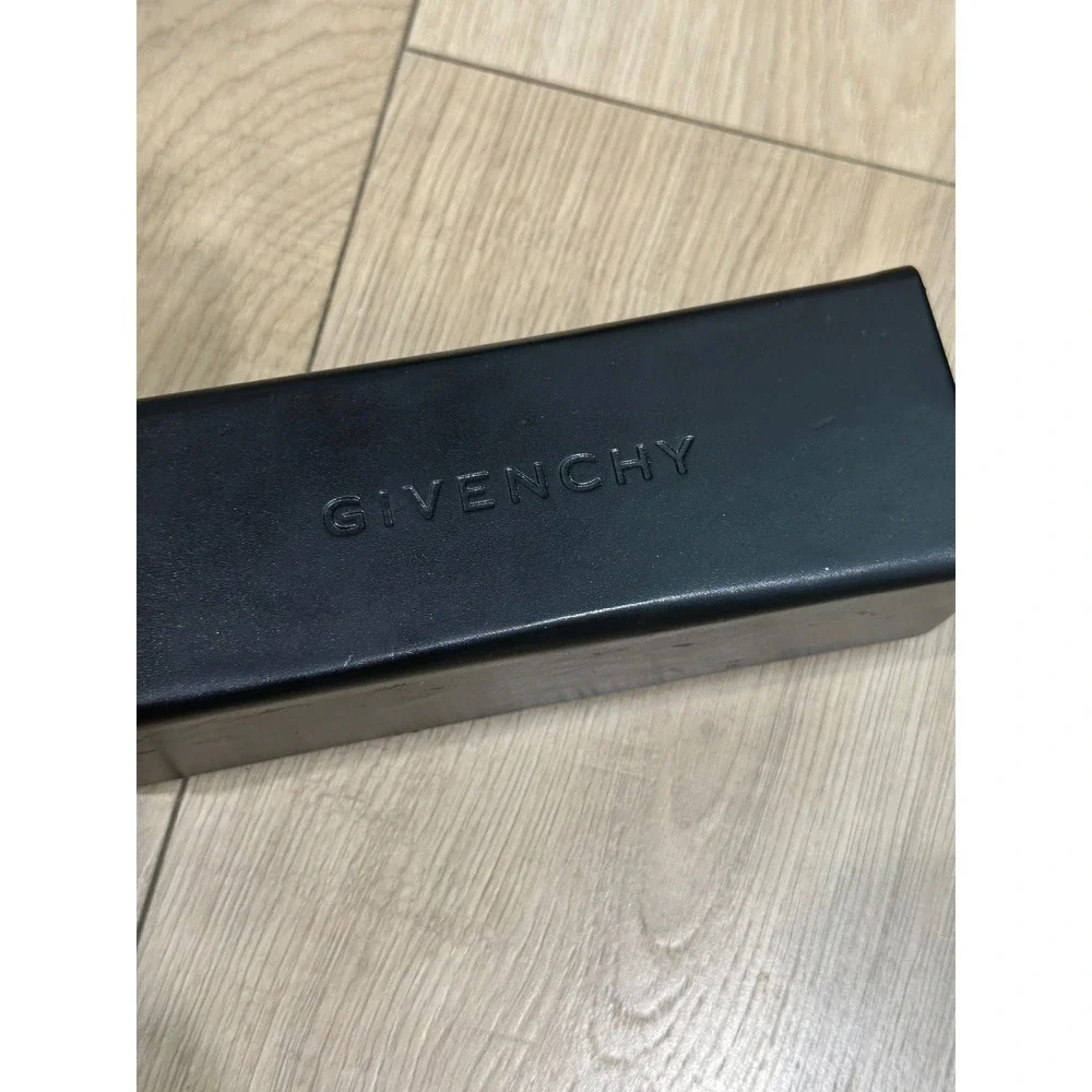 Givenchy SGV772 Sunglasses Black Gold Shield Oversized Unisex Made in Italy